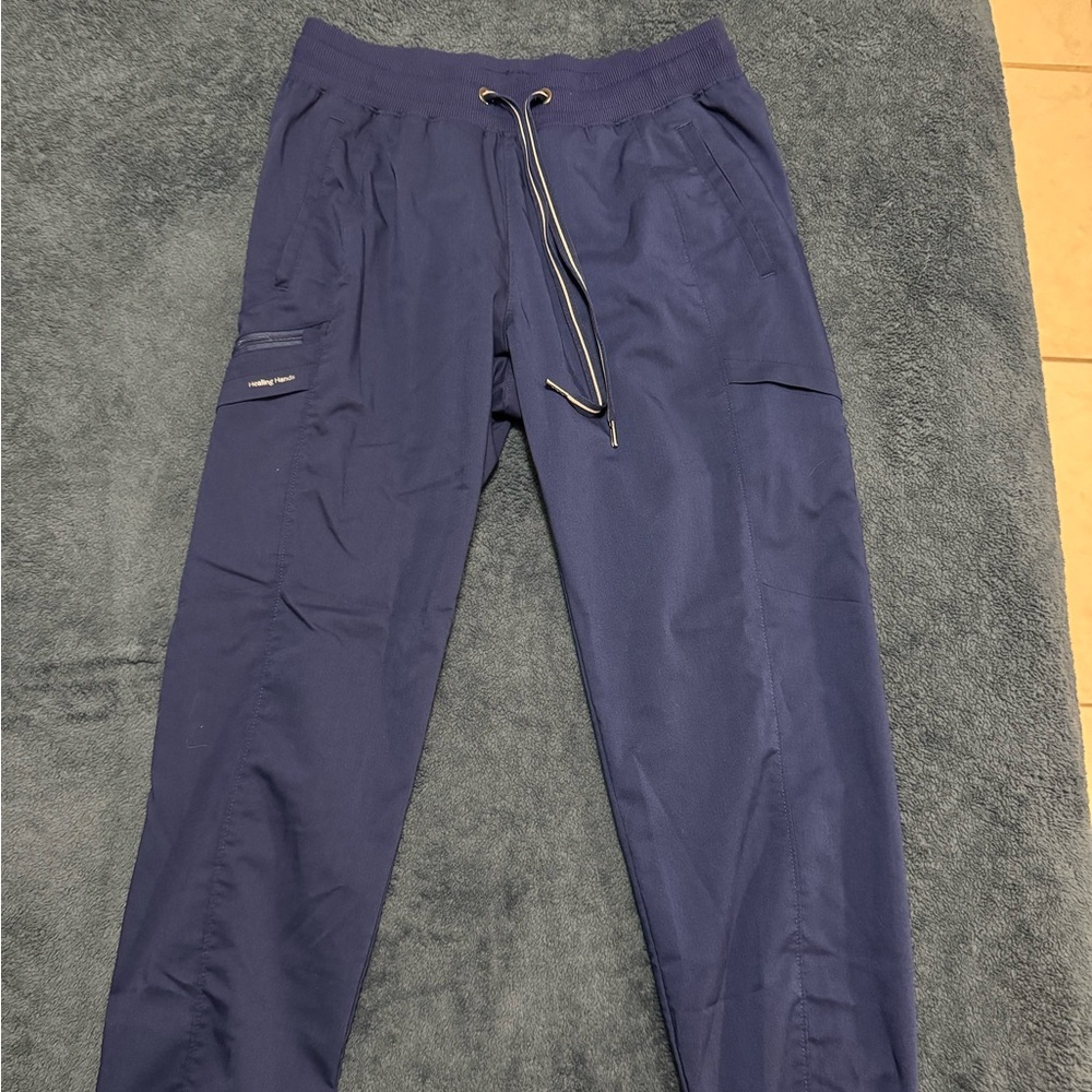 Healing Hands Women's Navy jogger scrubs